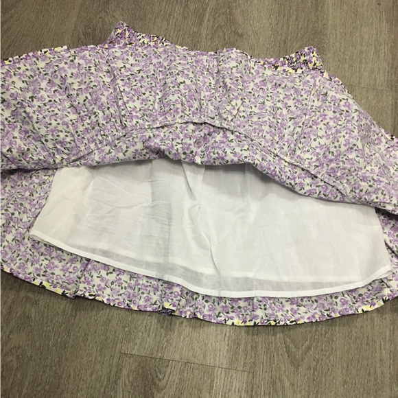 Cotton Summer Skirt, Pastel Flowers - Picture 7 of 7